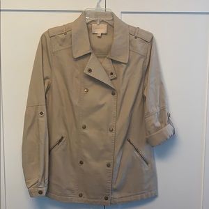 Skies Are Blue Double-Breasted Twill Jacket